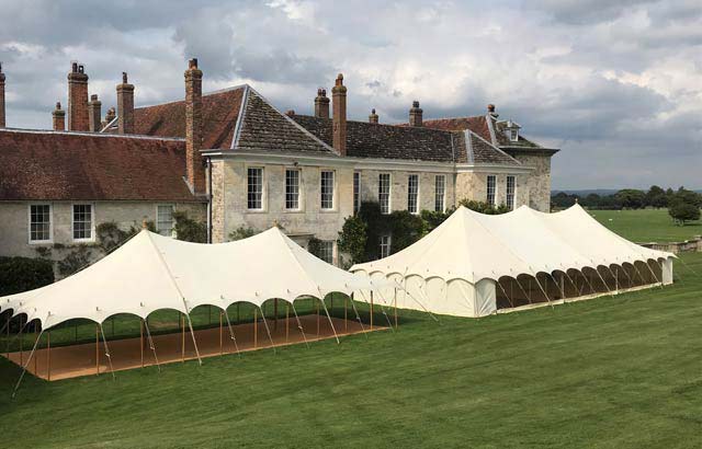Marquee venue at a country house in Hampshire for weddings and private events