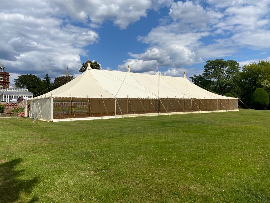 Large marquee venue on open grounds for weddings, parties and corporate events
